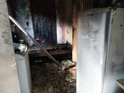 Homem fica queimado após residência pegar fogo em Santo Ângelo