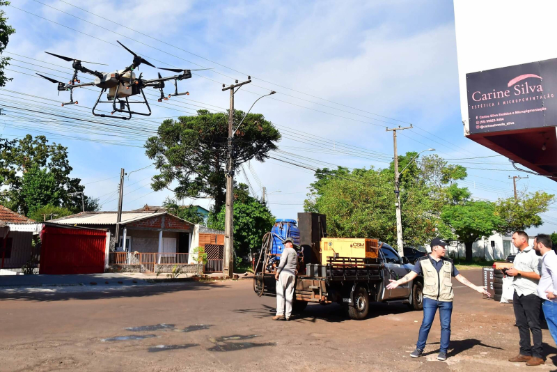 Vigilância ambiental inova com o uso de drone para ações de combate à dengue