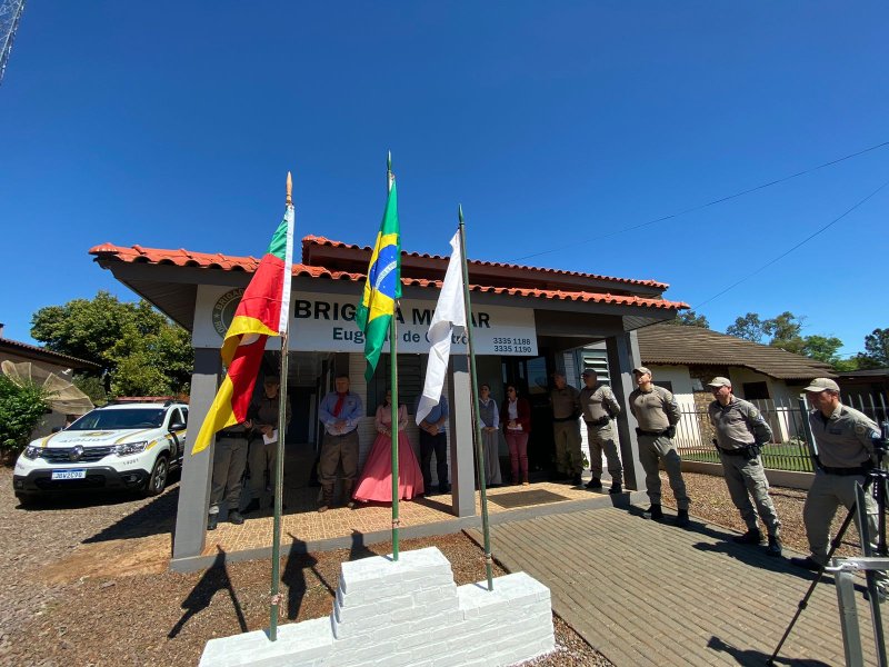 Inaugurado novo prédio da Brigada Militar no município de Eugênio de Castro