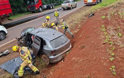Homem morre em colisão frontal entre carro e caminhão na BR-285, em São Luiz Gonzaga