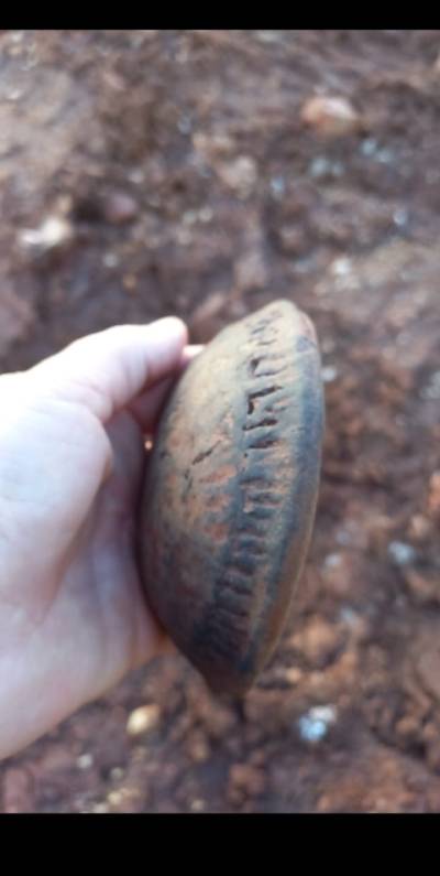 Peça indígena Guarani de até 338 anos é descoberta em escavação urbana em São Luiz Gonzaga