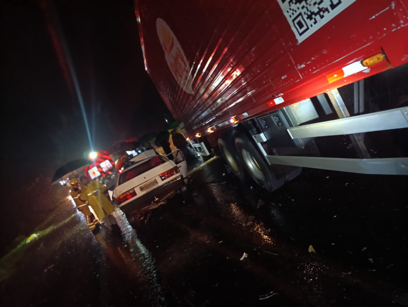 Casal morre em grave acidente na BR-392 entre Roque Gonzales e Vila Dona Otília