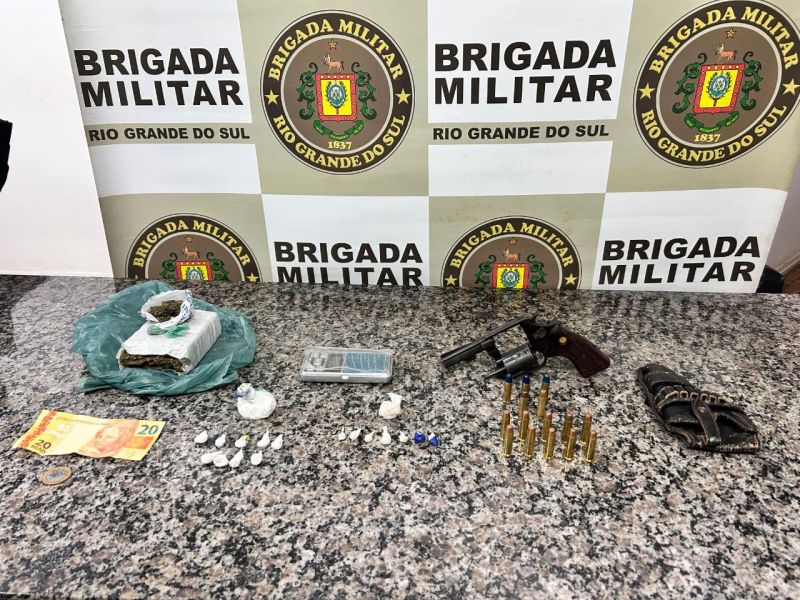 Brigada Militar realiza prisão por porte ilegal de arma, receptação e  tráfico de drogas em Giruá  