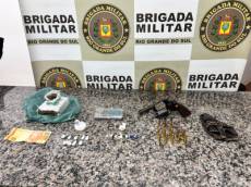 Brigada Militar realiza prisão por porte ilegal de arma, receptação e  tráfico de drogas em Giruá  