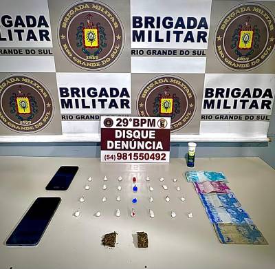 Brigada Militar prende mulher por tráfico de drogas em Ijuí