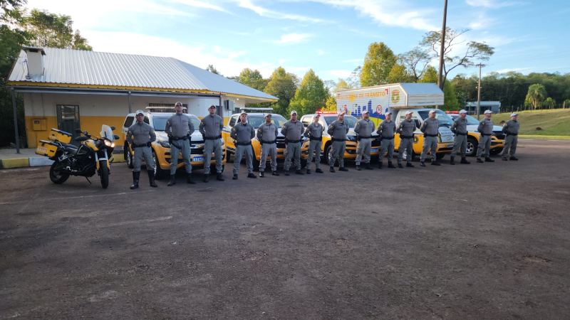 Brigada Militar reforça policiamento rodoviário durante a Fenasoja em Santa Rosa