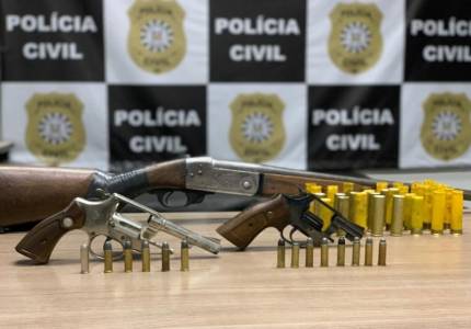 Polícia Civil prende homem acusado de receptar armas em São Luiz Gonzaga 