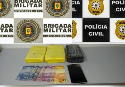 Jovem é preso por tráfico de drogas em Santa Rosa
