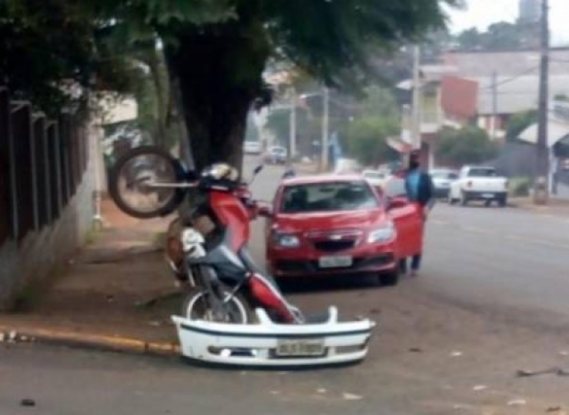 Motociclista fica ferido em acidente no município de Jóia