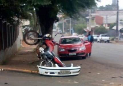 Motociclista fica ferido em acidente no município de Jóia