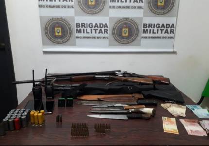 BM de Catuípe efetua prisões  por porte ilegal de arma