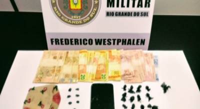 Homem é preso com cocaína e crack em Frederico Westphalen