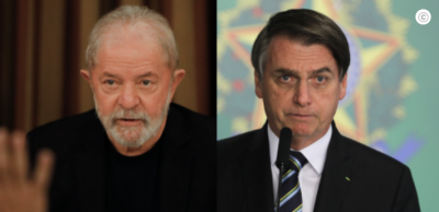 Pesquisa mostra Lula com 40% e Bolsonaro com 35,2% das intenções de voto
