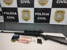 Munições, arma e drogas são apreendidas pela Polícia em São Luiz Gonzaga