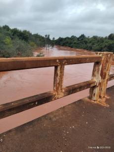 Ponte sobre o Rio Santa Rosa está sendo interditada