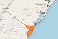 Novo alerta do Inmet sinaliza chance de tempestade no sul do Estado