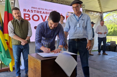 Governo firma parceria com a Embrapa para projeto de rastreabilidade individual de bovinos no Estado