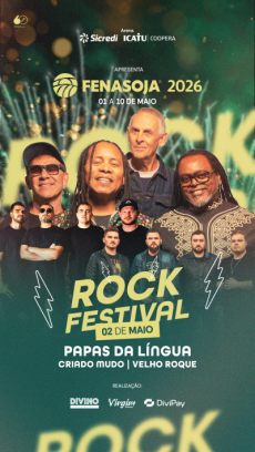 Fenasoja anuncia Rock Festival como mais uma atração da Arena Sicredi Icatu Coopera