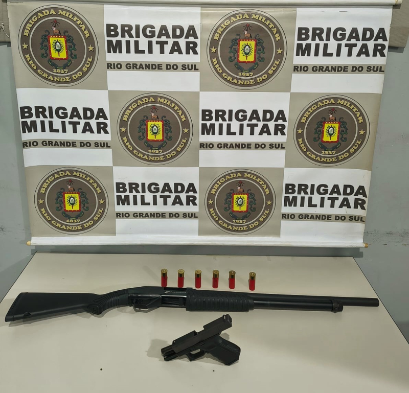 Brigada Militar de Ijuí apreende duas Armas de Fogo