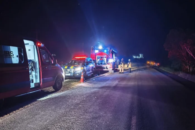 Acidentes em rodovias do RS causam quatro mortes entre a noite e a madrugada