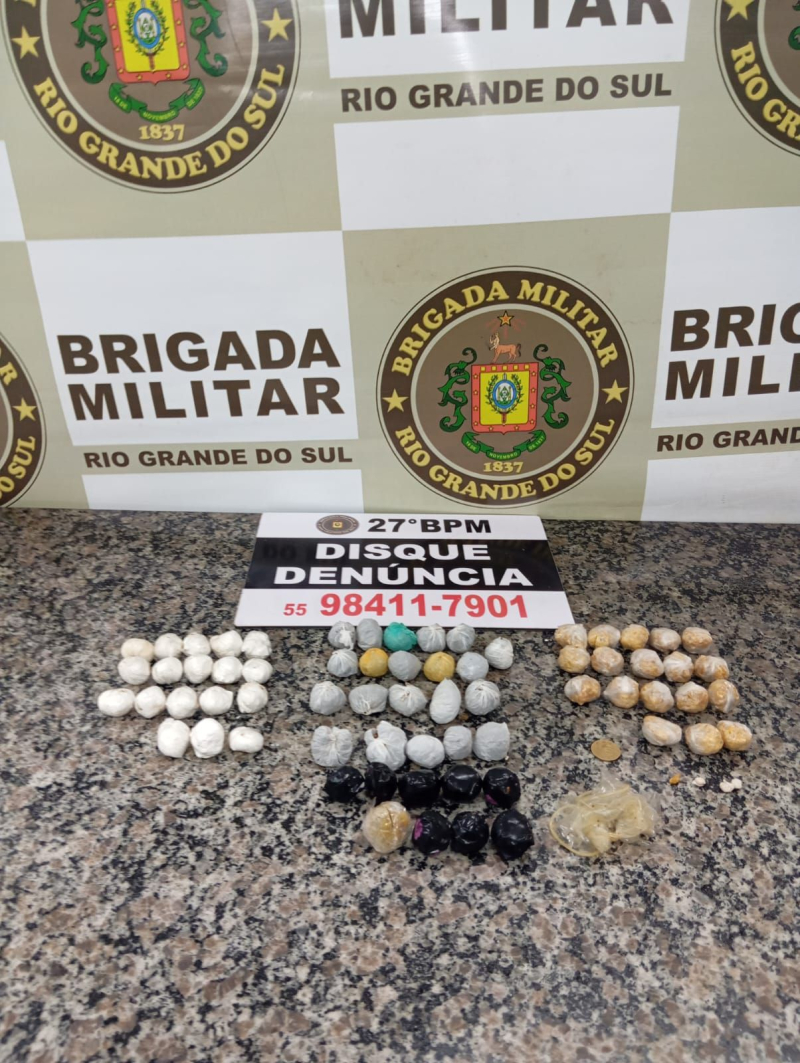 Brigada Militar Santo Ângelo realiza prisão pro tráfico de drogas  