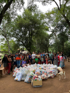 Entrada solidária da Paixão de Cristo arrecada 1,5 tonelada de alimentos em São Miguel das Missões