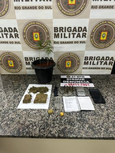 Brigada Militar prende suspeito por tráfico de drogas em Santo Ângelo
