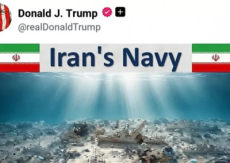Trump publica foto feita com IA de navios afundados após novas ameaças do Irã