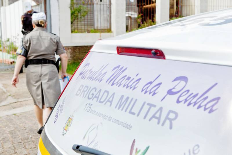 Brigada Militar atende caso de Maria da Penha em Santo Ângelo