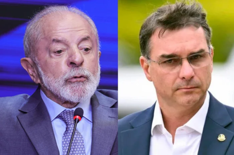Lula tem 45% e Flávio Bolsonaro 40% das intenções de voto no segundo turno segundo pesquisa