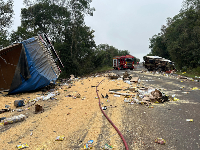 Identificadas as vítimas do grave acidente na ERS-344, entre Santo Ângelo e Giruá