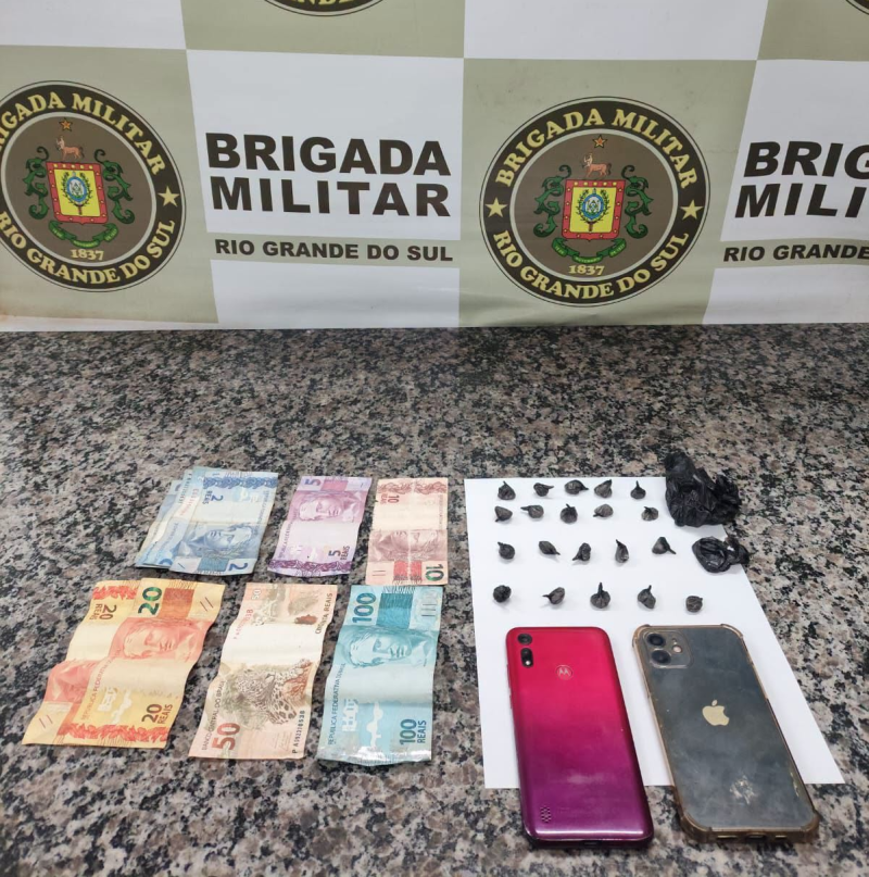 Brigada Militar prende homem por tráfico de drogas na zona rural de Santo Ângelo