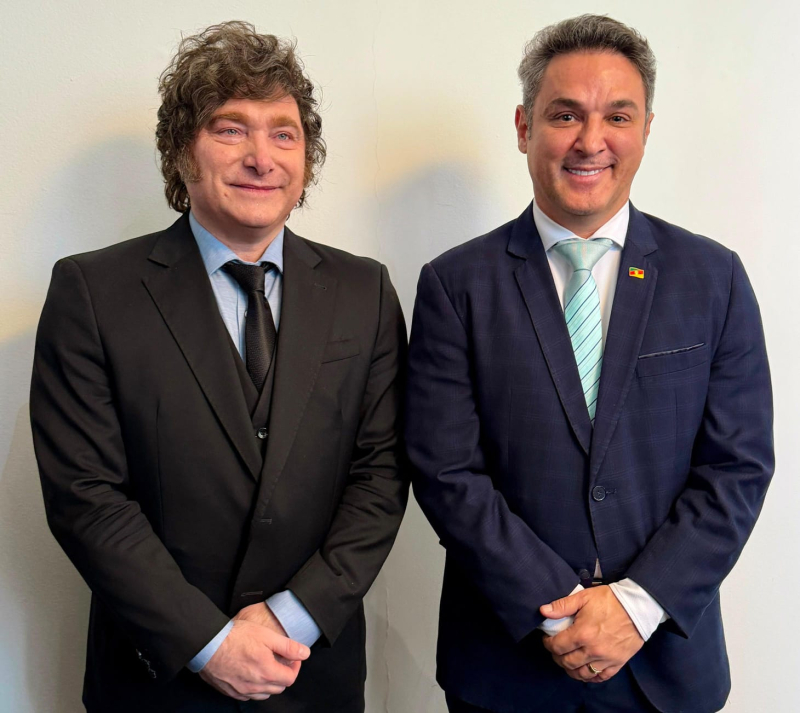 Zucco e Milei discutem agenda de integração entre RS e Argentina