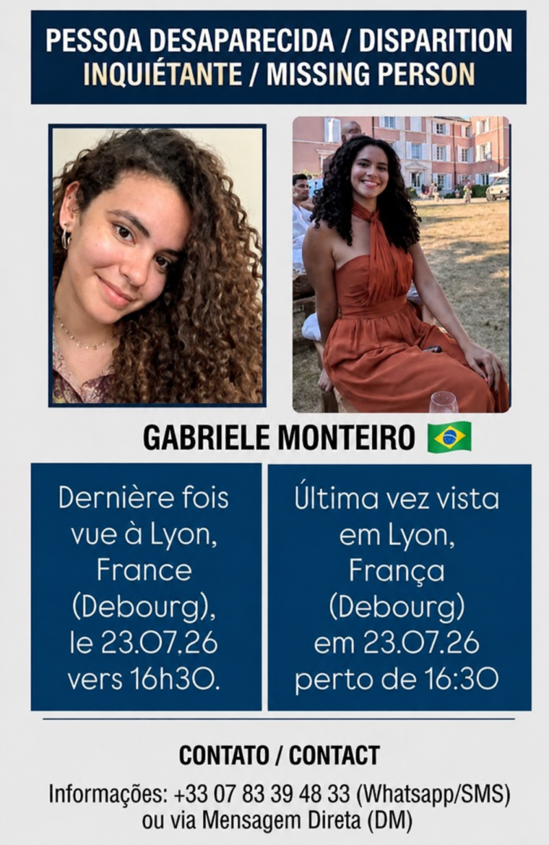 Vizinha viu brasiliense em elevador antes de desaparecimento na França
