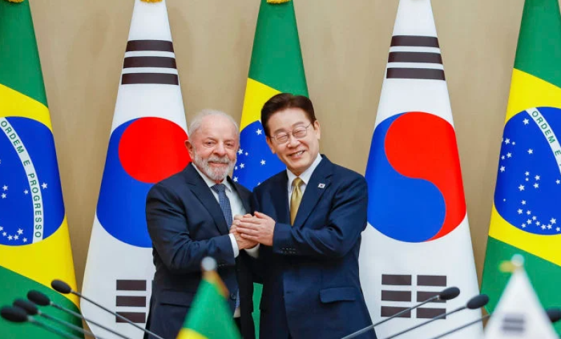 Lula recebe presidente da Coreia do Sul de olho em acordo comercial