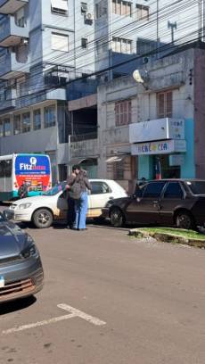 Acidente é registrado na Rua Antunes Ribas, em Santo Ângelo