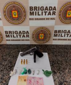 Homem é preso por tráfico de drogas e porte irregular de arma de fogo
