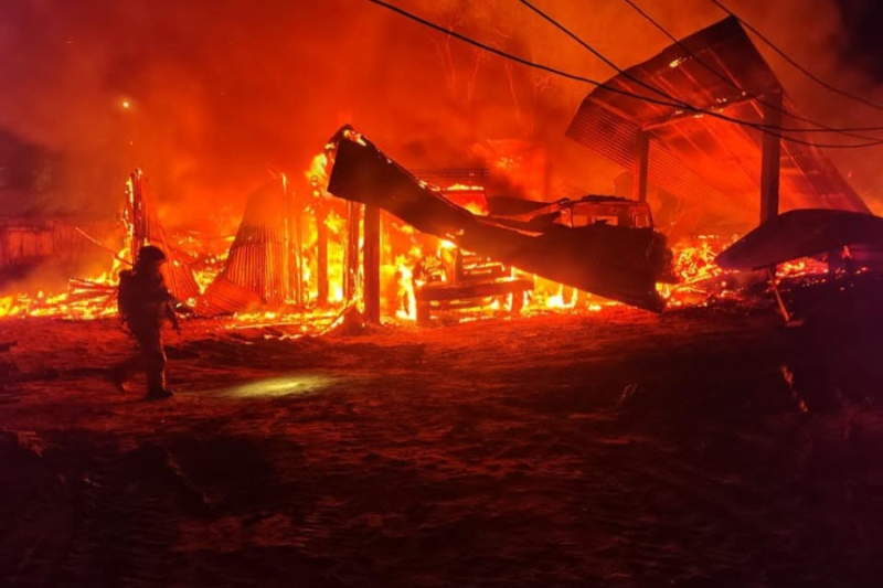 Incêndio destrói galpão de madeireira em Palmeira das Missões