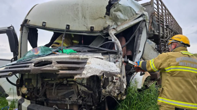 Santo-angelense fica ferido em acidente com morte na ERS-463