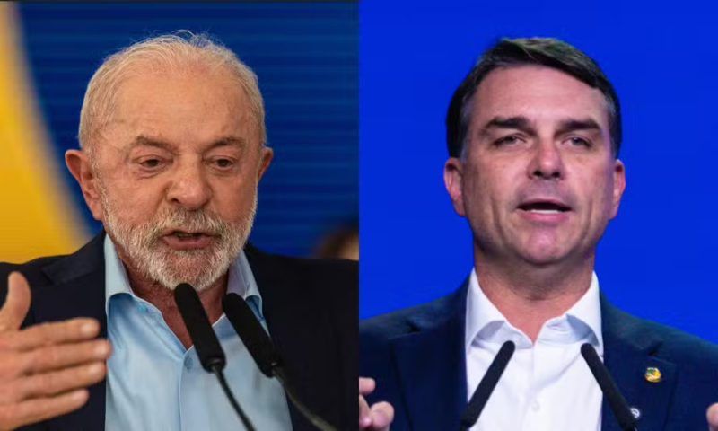 Quaest mostra Flávio numericamente à frente de Lula no segundo turno
