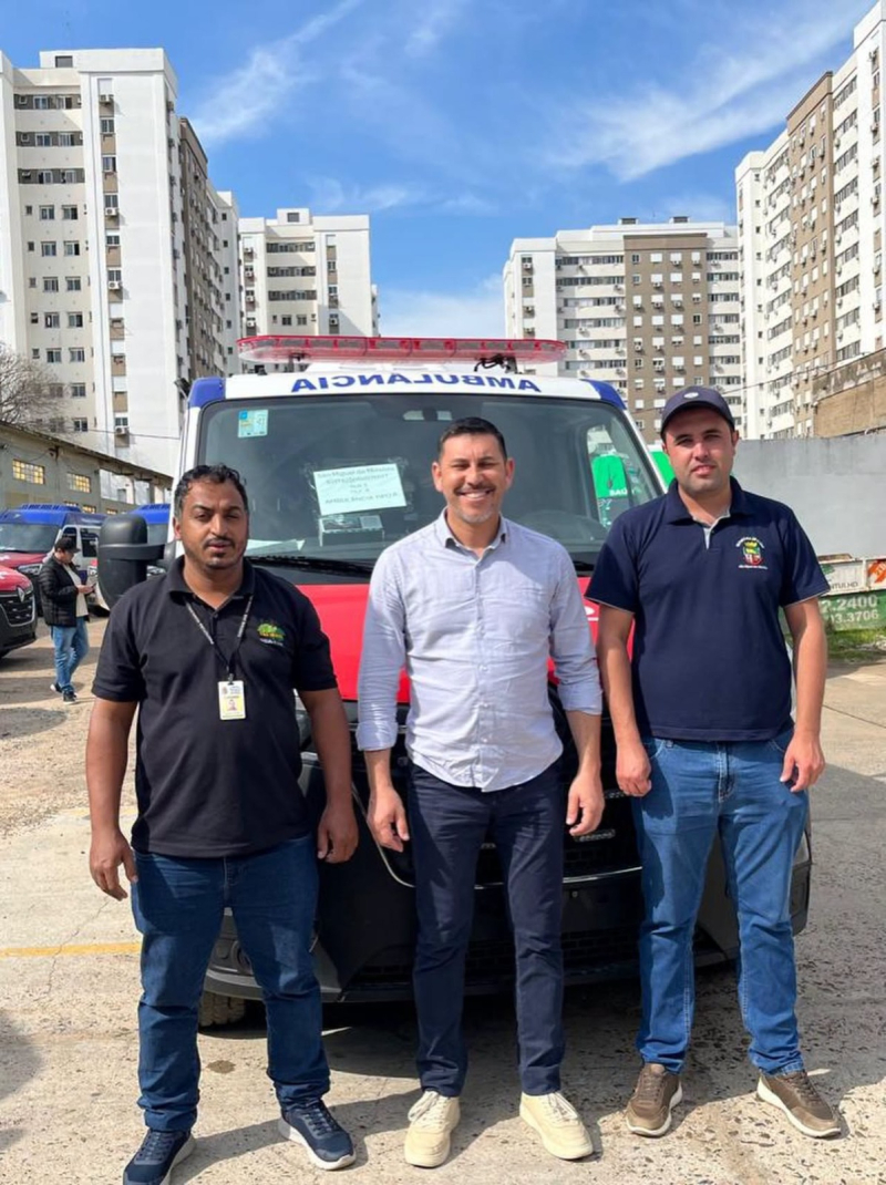 São Miguel das Missões recebe nova ambulância para reforçar atendimento em saúde