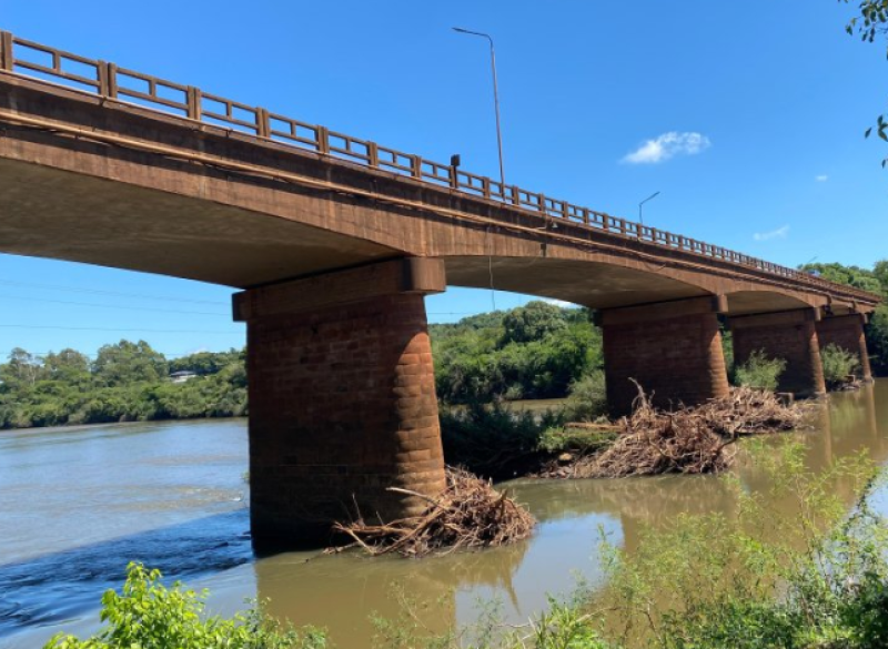 Ponte sobre o Rio Ijuí terá interdição temporária na noite desta quarta-feira
