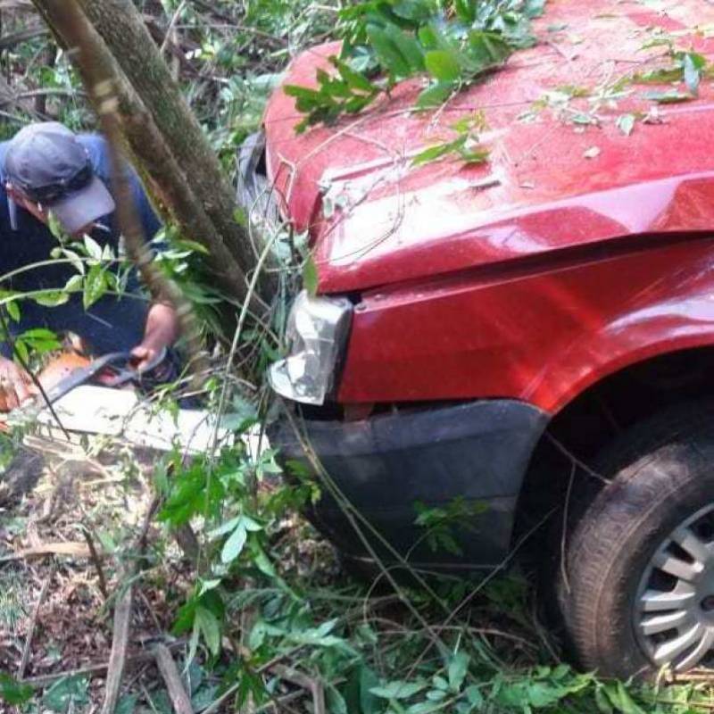 Acidente em Coronel Barros deixa uma vítima ferida