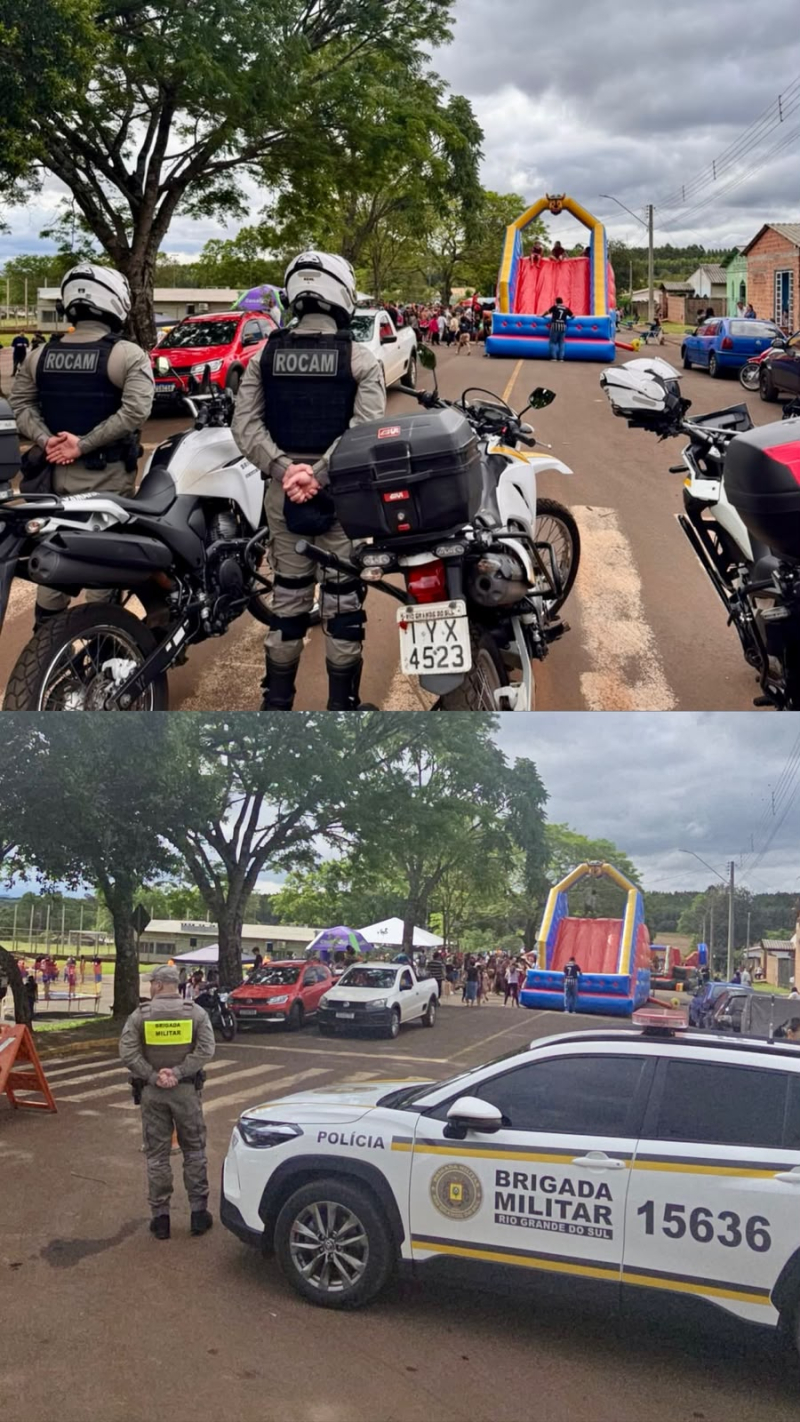 Brigada Militar de Santo Ângelo participa de ação em comemoração ao Dia das Crianças
