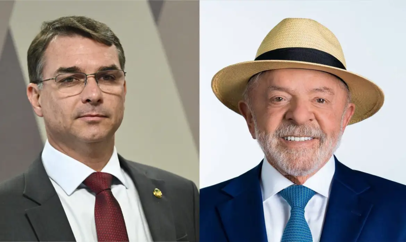 Levantamento mostra disputa acirrada entre Flávio Bolsonaro e Lula em eventual segundo turno