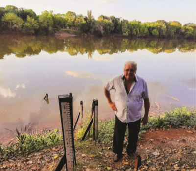 Rio Ijuí está com apenas 80 centímetros