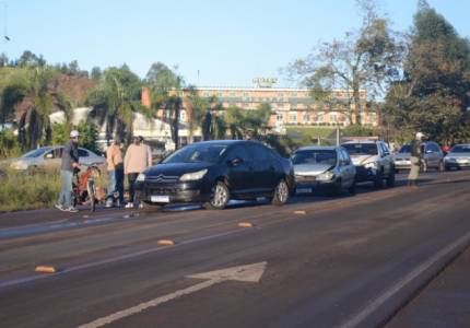 Travessia de animal na BR-386 provoca acidente em Frederico Westphalen 